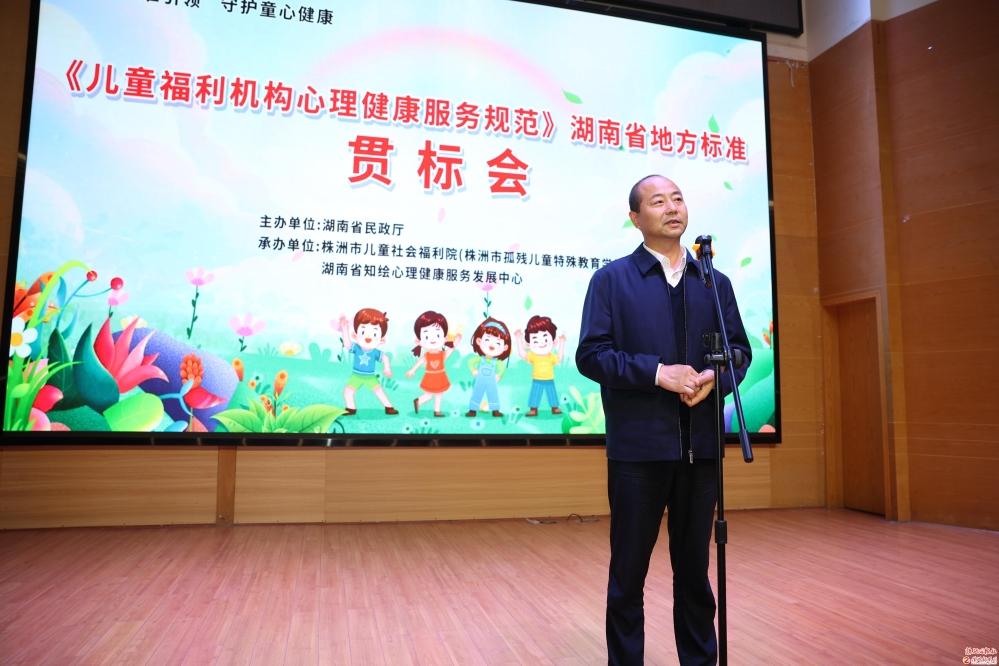 《儿童福利机构心理健康服务规范》湖南省地方标准贯标会举行